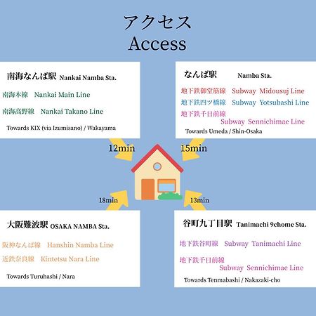 ハーベスト夕陽丘 Apartment Osaka Luaran gambar