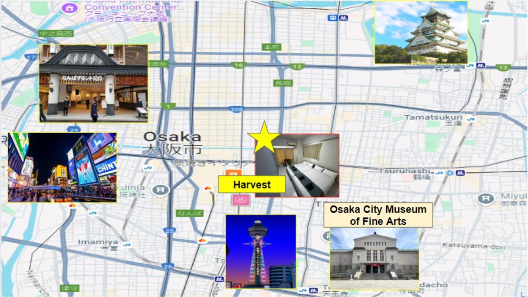 ハーベスト夕陽丘 Apartment Osaka Luaran gambar